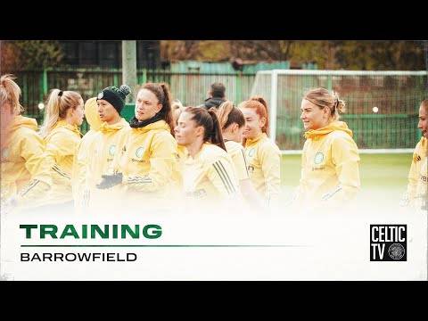 Celtic Fc Women Training The Ghirls Train Before Taking On Hearts At