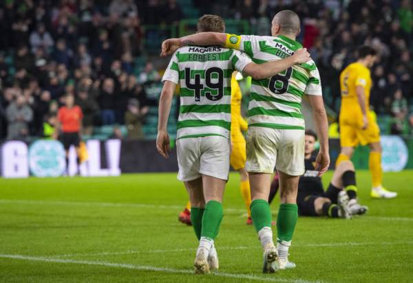 Scott Brown hails James Forrest as quiet man who has been front and centre of Celtic’s nine-in-a-row run