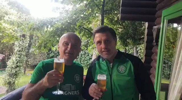 “From Tirana, with Rudi Vata: Ten-in-a-Row, Hail Hail” the President of Albania toasts Celtic