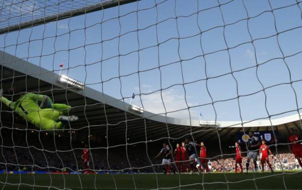 Young fan recreates in his garden Leigh Griffiths’ free kick that shook Hampden