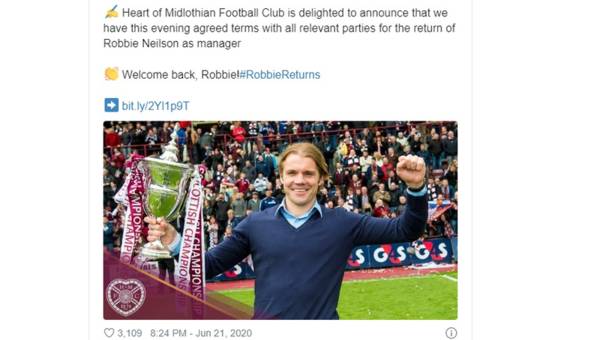 Hearts poaching Neilson opens up 2 possible transfers for Celtic