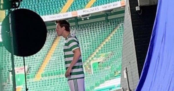 Celtic Adidas kit leaked as McGregor models strip at photo launch