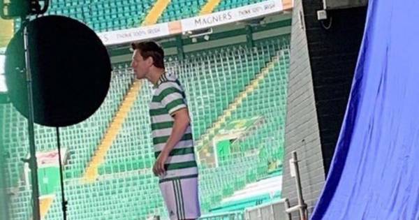 Leaked Celtic kit launch photo shows McGregor modelling rumoured Adidas strip