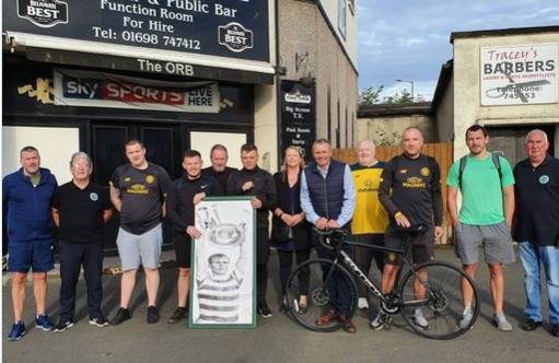 Celts cycle to raise money to build statue of Caesar in Bellshill: £6500 still needed