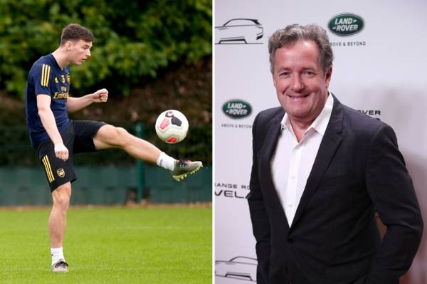 Piers Morgan declares ‘love’ for ex-Celtic star Kieran Tierney after Arsenal form