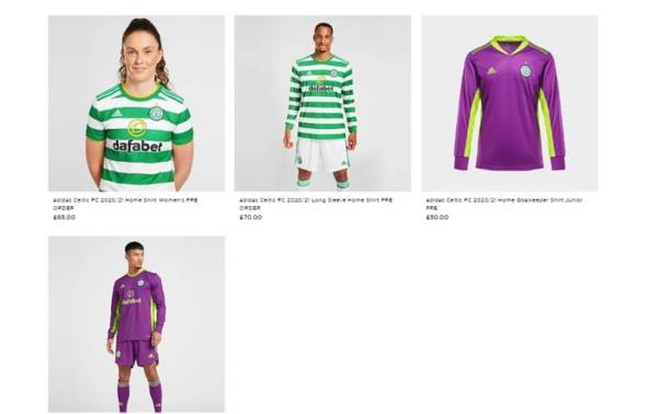 JD lead the way with Celtic’s Adidas range including kids, infants and ladies kit