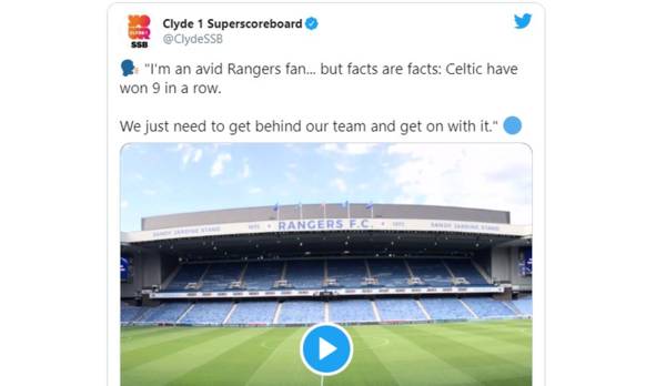 Rangers fan draws wrath of the deluded on SSB admitting 9 and tipping Celtic for 10