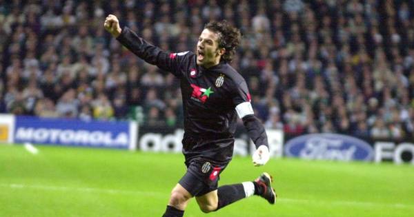 The Celtic hero Del Piero joined for a Drumchapel 11-a-side game