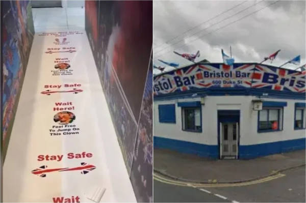 Rangers pub urges punters to ‘stamp on Celtic captain Scott Brown’s face’ as part of lockdown makeover at Bristol Bar