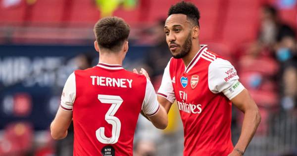 Watch Arsenal and former Celtic star Kieram Tierney provide sublime assist