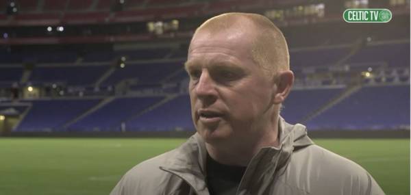 Video: Neil Lennon ‘really pleased’ despite Lyon defeat