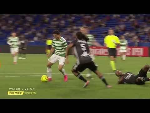 Mohamed Elyounoussi scores for Celtic v Lyon