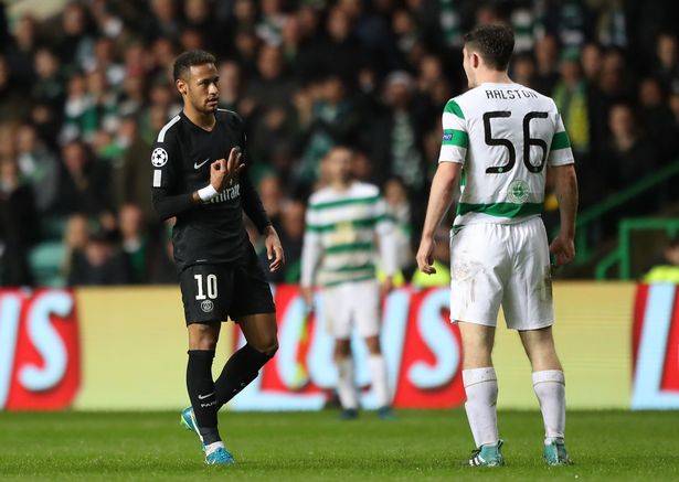 “Torn faced git”: These Celtic fans display their hatred of Neymar after a petulant first half