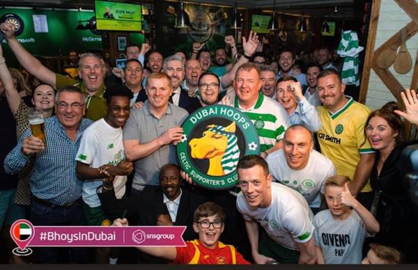 A new Subscriber to Celtic TV, Curfew in Abu Dhabi and the Wonderful Dubai Hoops Celtic Supporters Club