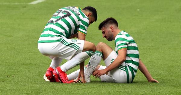 Greg Taylor in Celtic injury worry as left-back is forced off during friendly