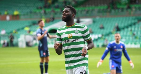 Celtic fans hail Odsonne Edouard as Frenchman scores opening day hat-trick