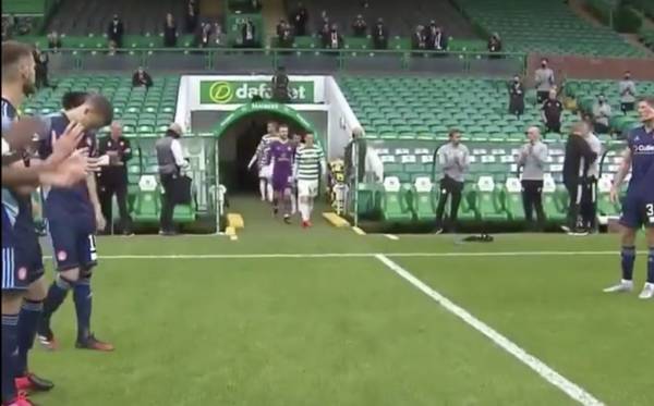 Video: Hamilton give Guard of Honour to Champions Celtic