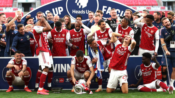 ‘What an honour for our Gabon’ – Aubameyang’s father sends message to Arsenal star after FA Cup glory