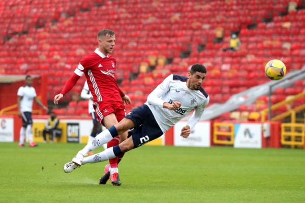 Leon Balogun is going for 55 as Rangers look to stop the Celtic 10