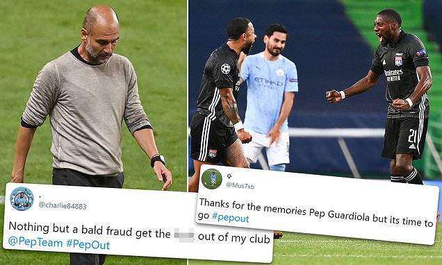 #PepOut trends on UK Twitter as some Manchester City fans call for Guardiola to be SACKED