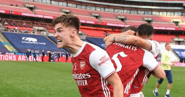 Arsenal and former Celtic star Kieran Tierney named in FA Cup team of the season