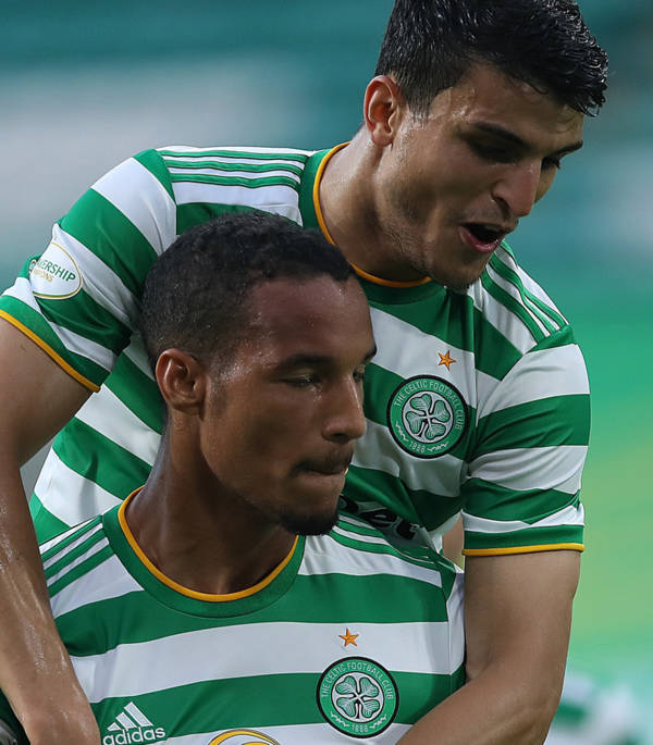 Celtic 6 KR Reykjavik 0: Elyounoussi bags two as Hoops romp in Champions League qualifier… on same day as semi-final