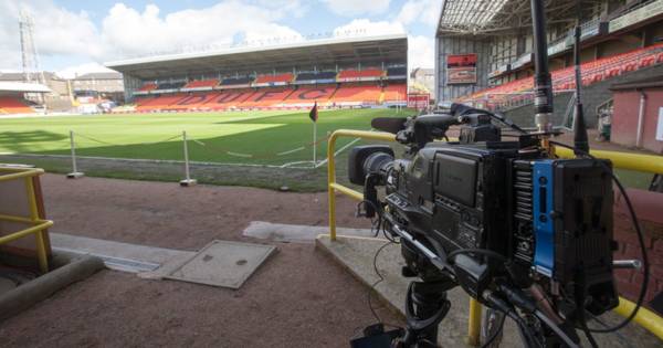 What time and channel is Dundee United v Celtic on today?