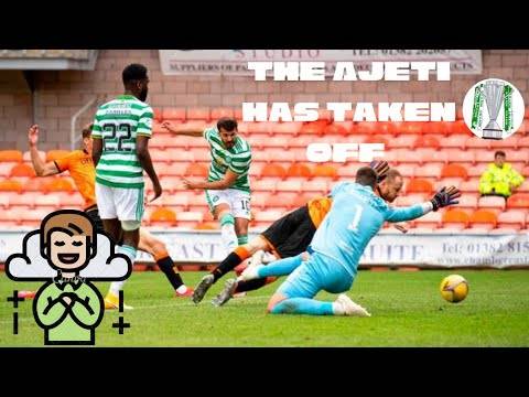 Celtic 1-0 Dundee United | Ajeti gets the winner and his 1st goal for Celtic.