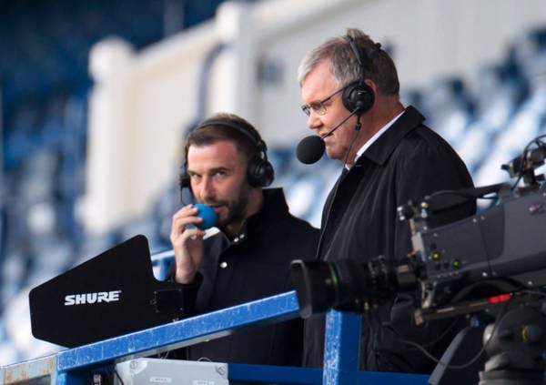 Rangers TV commentator Clive Tyldesley says he would “happily” work for Celtic