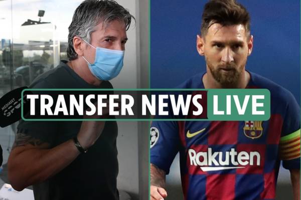 Transfer news LIVE: Jorge Messi lands in Barcelona for talks, Messi ‘AGREES £623m Man City contract’ – latest updates