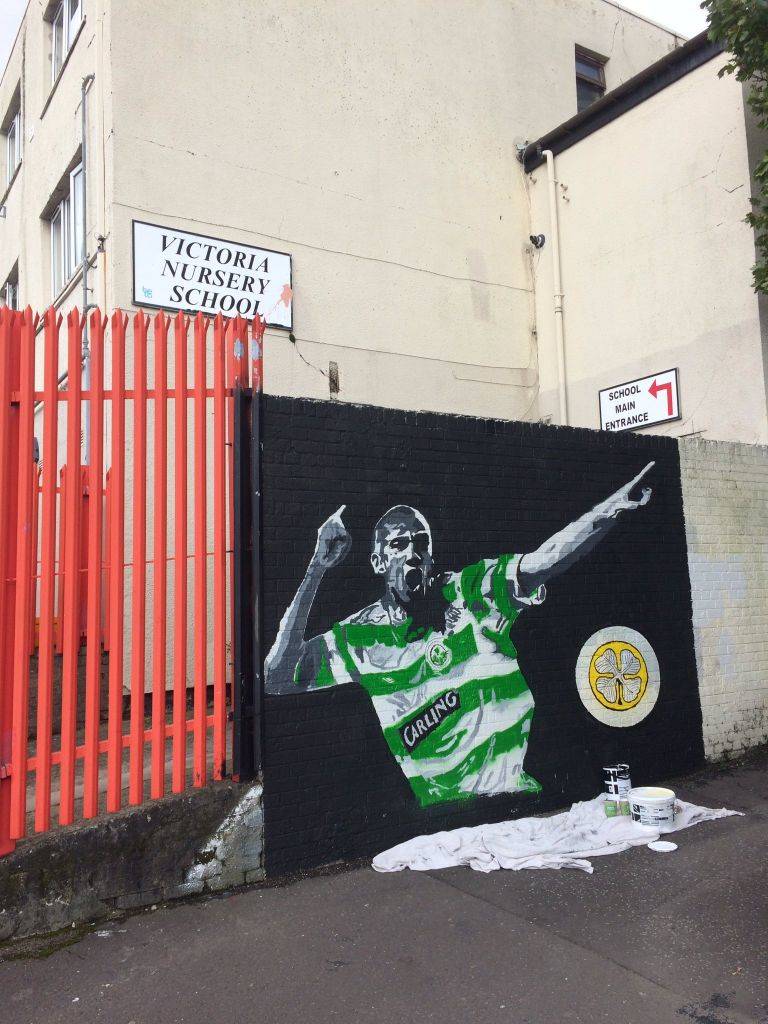 Photo: Stunning Henrik Larsson Mural Almost Complete In New Lodge