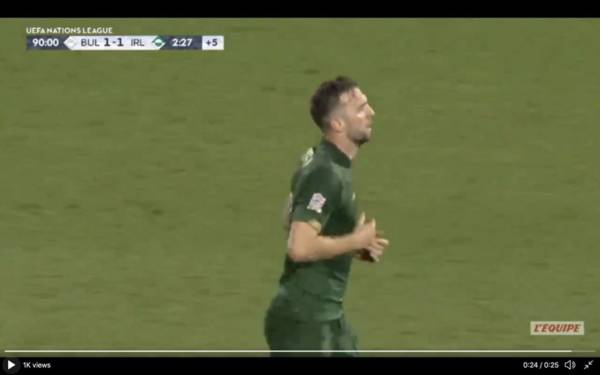 Video: New Celtic signing Shane Duffy heads late equaliser for Ireland