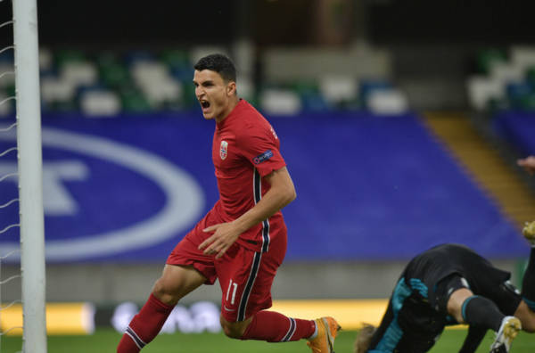 Celtic fans were thrilled by Mohamed Elyounoussi’s glorious goal on Norway duty tonight