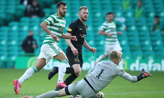 Celtic 3-2 Livingston: Albian Ajeti amongst scorers as Neil Lennon’s side go top of the league