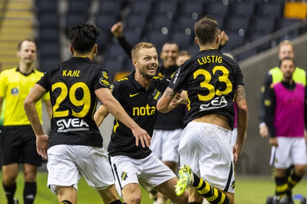 Celtic great Mikael Lustig sparks jubilant scenes after derby goal for AIK vs Hammarby