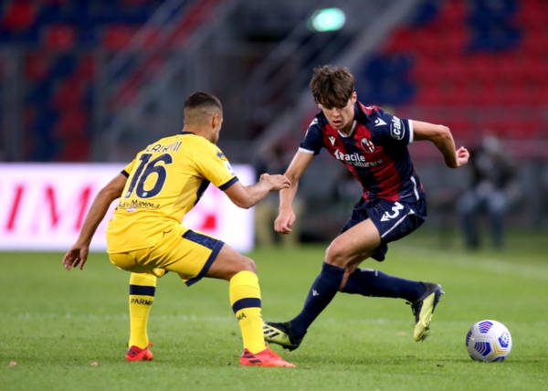 Former Celtic youngster Aaron Hickey gets standing ovation on Serie A debut