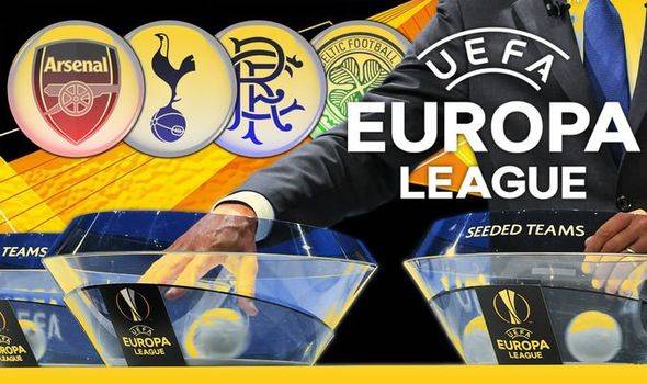 Europa League draw LIVE: Arsenal, Tottenham, Celtic and Rangers discover their groups