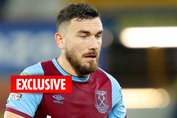 Celtic ask West Ham about ‘cheap’ permanent transfer or loan deal for West Ham’s lifelong Hoops fan Robert Snodgrass