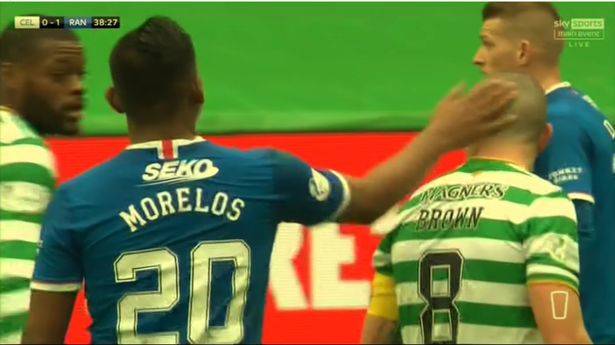 Rangers’ Morelos dodges red card for Scott Brown ‘slap’ leaving Sutton unhappy