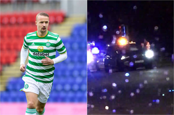 Celtic star Leigh Griffiths in lucky escape after three-car crash in Lanarkshire