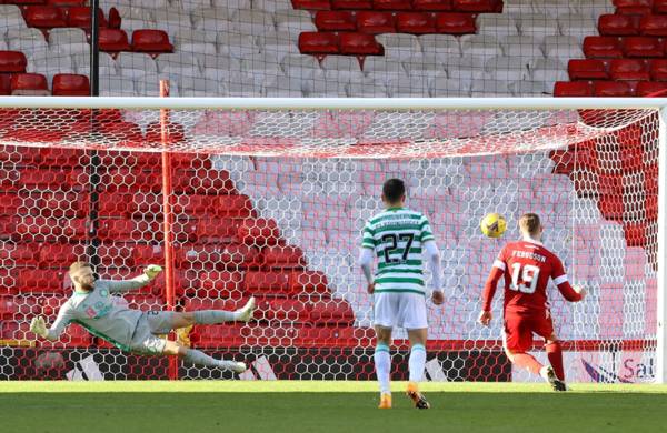 Celtic stumble again as Aberdeen snatch point with stoppage-time penalty