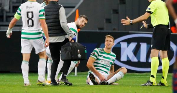 Kristoffer Ajer injury blow for Celtic as defender limps out of Lille clash