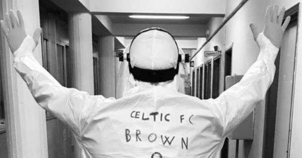 Celtic fan channels Scott Brown spirit in fight against coronavirus