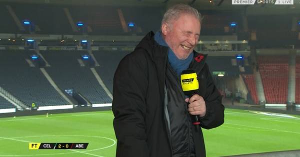 Ally McCoist cracks up as he makes a mess of Celtic analysis