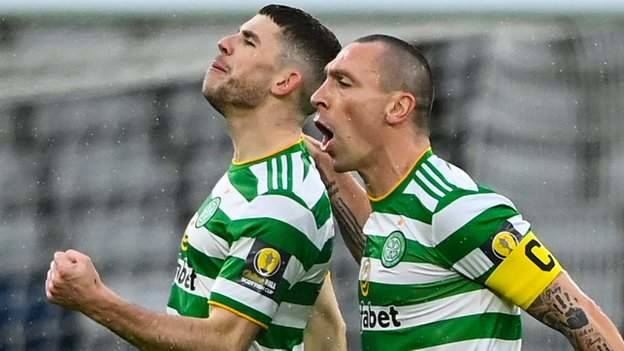 Celtic 2-0 Aberdeen: Neil Lennon’s side 90 minutes from a quadruple treble