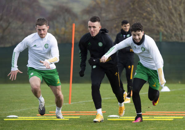 Celtic post Lennoxtown training footage as Neil Lennon provides Mikey Johnston update