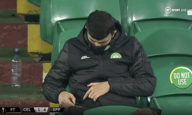 Neil Lennon will ‘deal with’ Mohamed Elyounoussi after winger was pictured on his phone