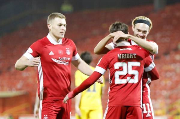 Scott Wright and Sam Cosgrove hand Aberdeen victory as Derek McInnes’ side go level on points with Celtic