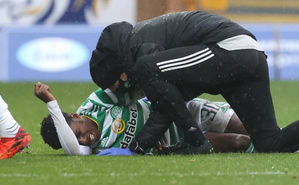 Celtic manager Neil Lennon fears Jeremie Frimpong may have ligament damage after ‘high and late’ Devante Cole challenge