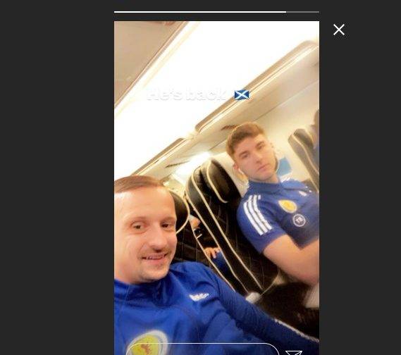 Concerning image emerges from Scotland’s flight to Serbia